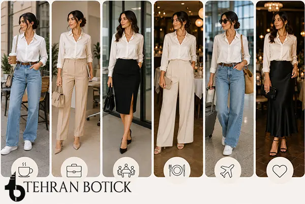 شومیز را برای موقعیتهای مختلف چگونه ست کنیم؟